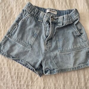 Wax Jean Women's Classic Blue Denim Shorts High Waisted